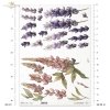 dekoracyjne wzory, motywy kwiatowe, bukiet kwiatów, Ogród Muz, Garden of Muses * Mulberry decoupage paper FPA1005, decorative patterns, floral motifs, bouquet of flowers, Garden of Muses *Seria Garden of Muses